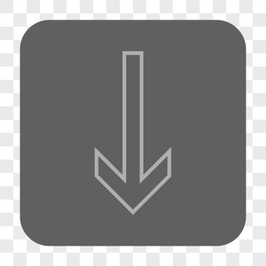 Yuvarlatılmış Kare düğme aşağı ok