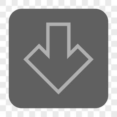 Yuvarlatılmış Kare düğme aşağı ok