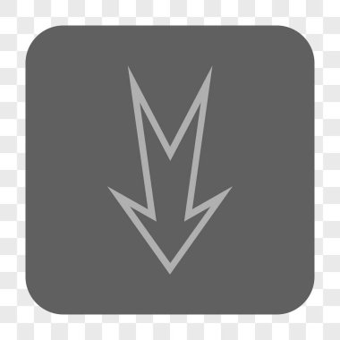 Yuvarlatılmış Kare düğme aşağı ok