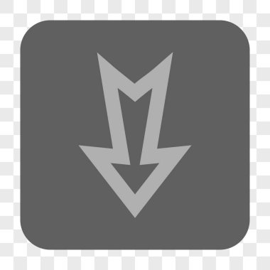 Yuvarlatılmış Kare düğme aşağı ok