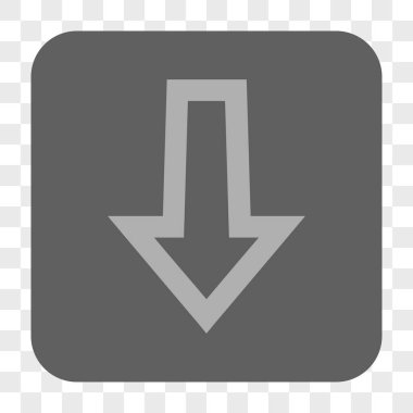 Yuvarlatılmış Kare düğme aşağı ok