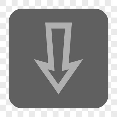 Yuvarlatılmış Kare düğme aşağı ok