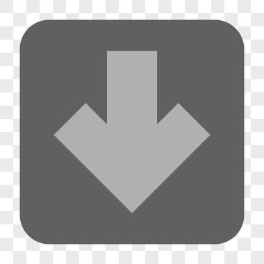 Yuvarlatılmış Kare düğme aşağı ok