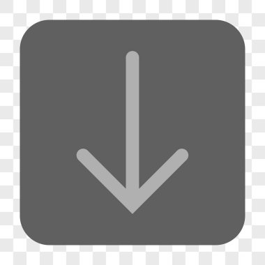 Yuvarlatılmış Kare düğme aşağı ok