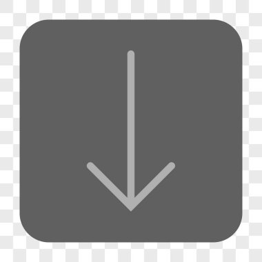 Yuvarlatılmış Kare düğme aşağı ok