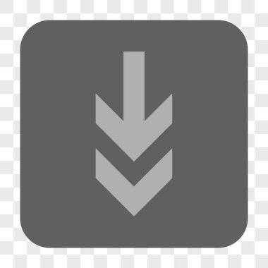 Yuvarlatılmış Kare düğme aşağı ok