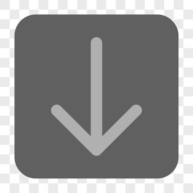 Yuvarlatılmış Kare düğme aşağı ok