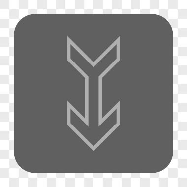 Yuvarlatılmış Kare düğme aşağı ok