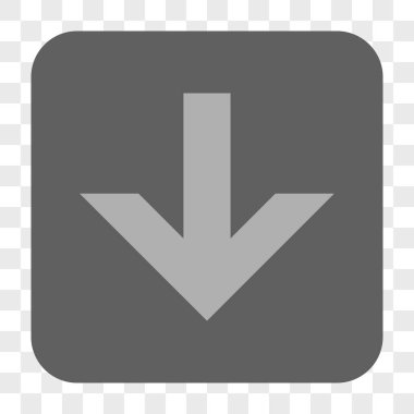 Yuvarlatılmış Kare düğme aşağı ok