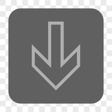 Yuvarlatılmış Kare düğme aşağı ok