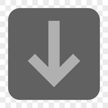 Yuvarlatılmış Kare düğme aşağı ok