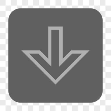 Yuvarlatılmış Kare düğme aşağı ok