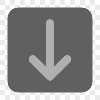 Yuvarlatılmış Kare düğme aşağı ok