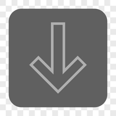 Yuvarlatılmış Kare düğme aşağı ok