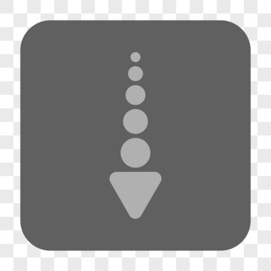 Yuvarlatılmış Kare düğme aşağı ok