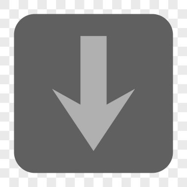 Yuvarlatılmış Kare düğme aşağı ok