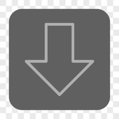 Yuvarlatılmış Kare düğme aşağı ok