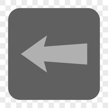 Ok sol yuvarlak kare düğme