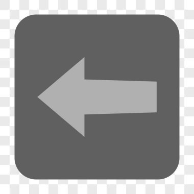 Ok sol yuvarlak kare düğme