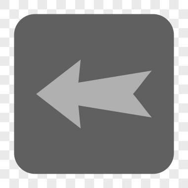 Ok sol yuvarlak kare düğme