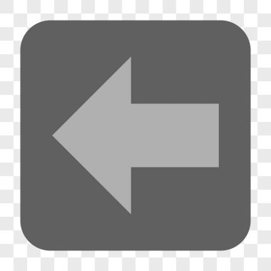 Ok sol yuvarlak kare düğme