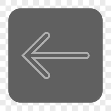 Ok sol yuvarlak kare düğme