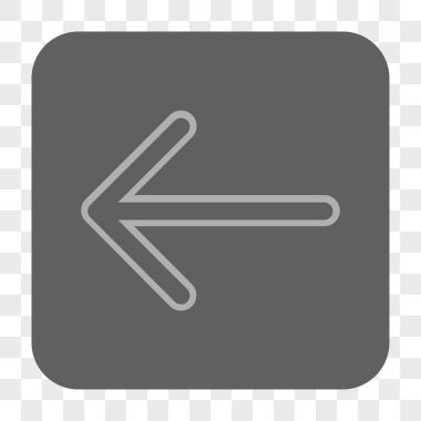 Ok sol yuvarlak kare düğme