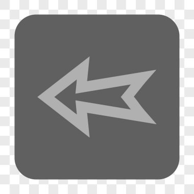 Ok sol yuvarlak kare düğme