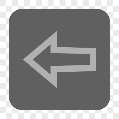 Ok sol yuvarlak kare düğme