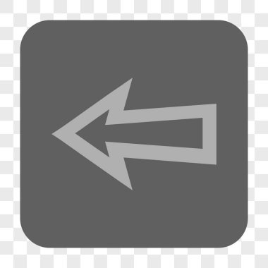 Ok sol yuvarlak kare düğme