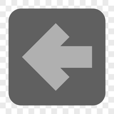 Ok sol yuvarlak kare düğme