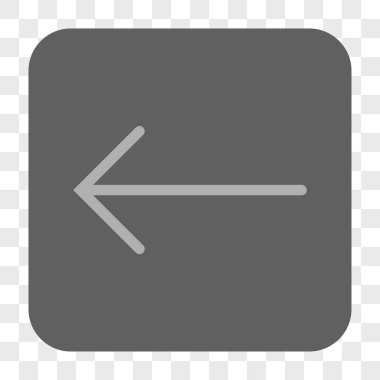 Ok sol yuvarlak kare düğme