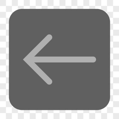 Ok sol yuvarlak kare düğme