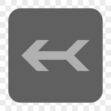 Ok sol yuvarlak kare düğme