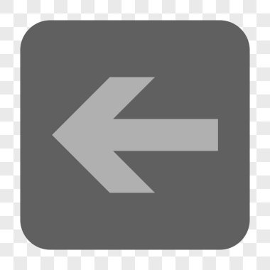 Ok sol yuvarlak kare düğme