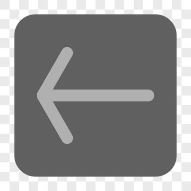 Ok sol yuvarlak kare düğme