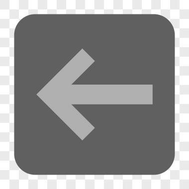 Ok sol yuvarlak kare düğme