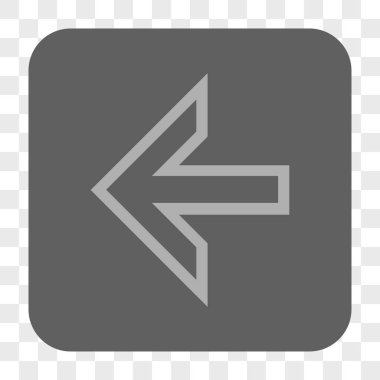 Ok sol yuvarlak kare düğme