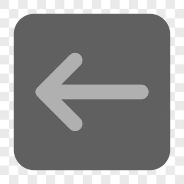 Ok sol yuvarlak kare düğme