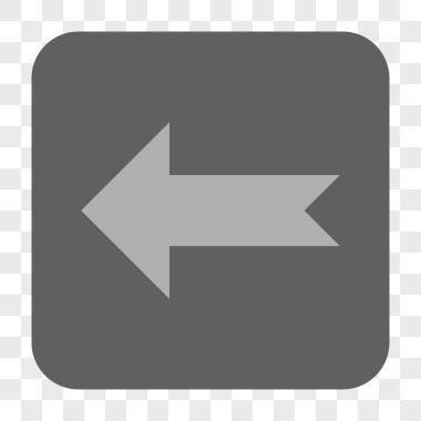 Ok sol yuvarlak kare düğme