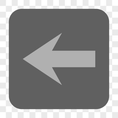 Ok sol yuvarlak kare düğme