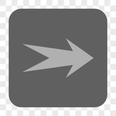 Ok sağ yuvarlak kare düğme