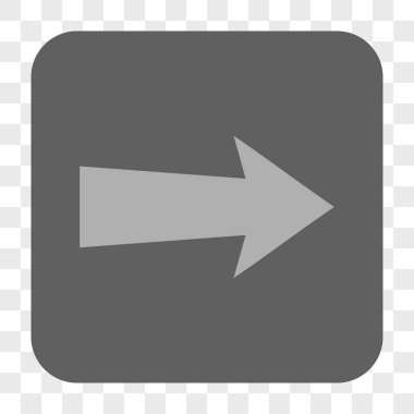 Ok sağ yuvarlak kare düğme