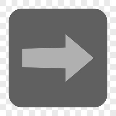 Ok sağ yuvarlak kare düğme