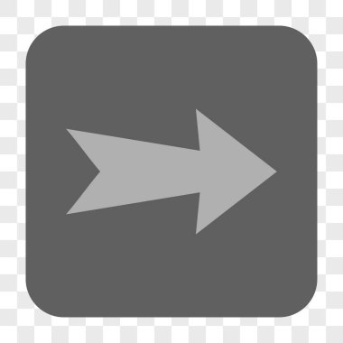 Ok sağ yuvarlak kare düğme