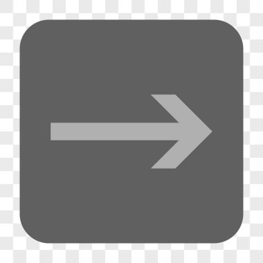 Ok sağ yuvarlak kare düğme