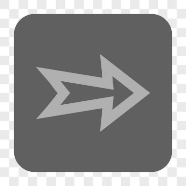 Ok sağ yuvarlak kare düğme