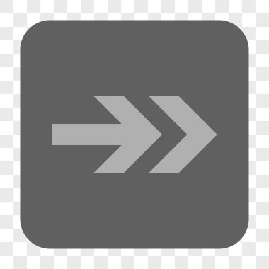 Ok sağ yuvarlak kare düğme