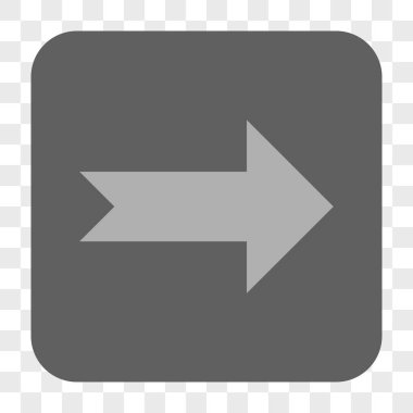 Ok sağ yuvarlak kare düğme