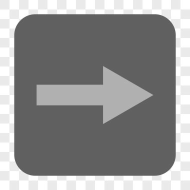 Ok sağ yuvarlak kare düğme